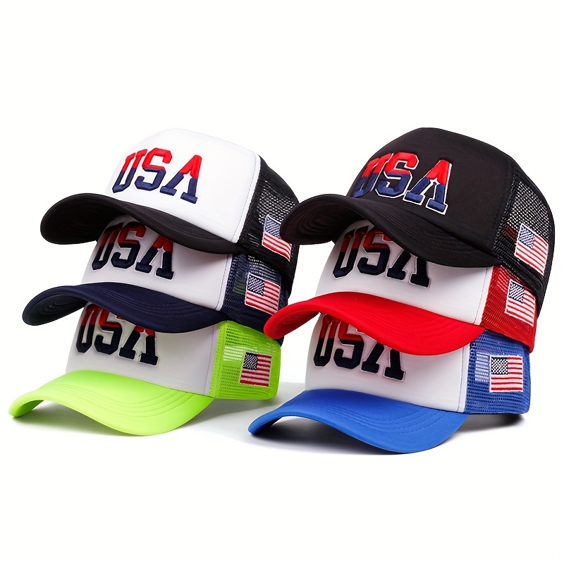 

Usa Embroidered Cap - ,