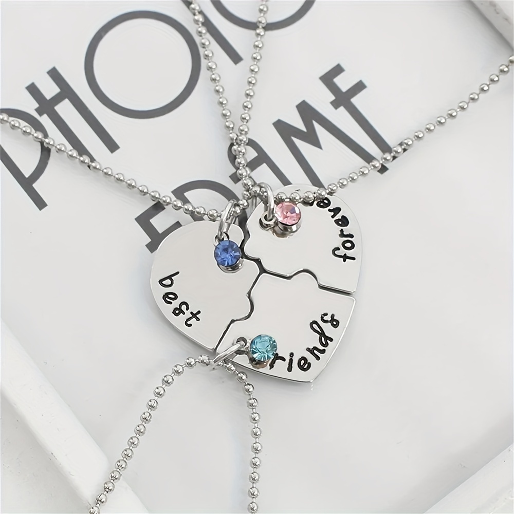 

Ensemble de 3 Pendentif En de Cœur, Bijoux Créatifs Pour L'