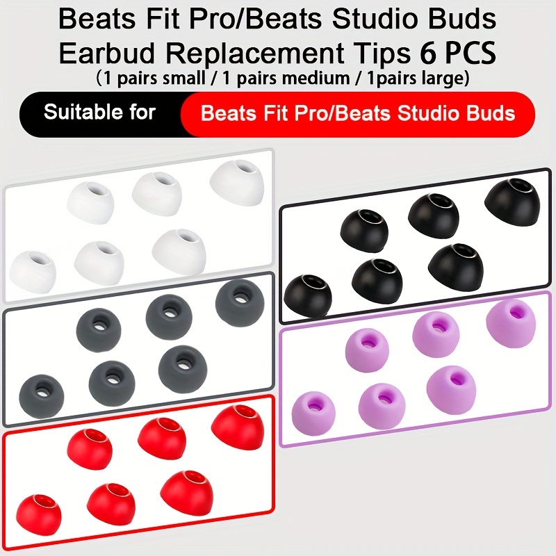 Ear Tips 10 Pairs Small Black Silicone Earbud Tips Fits