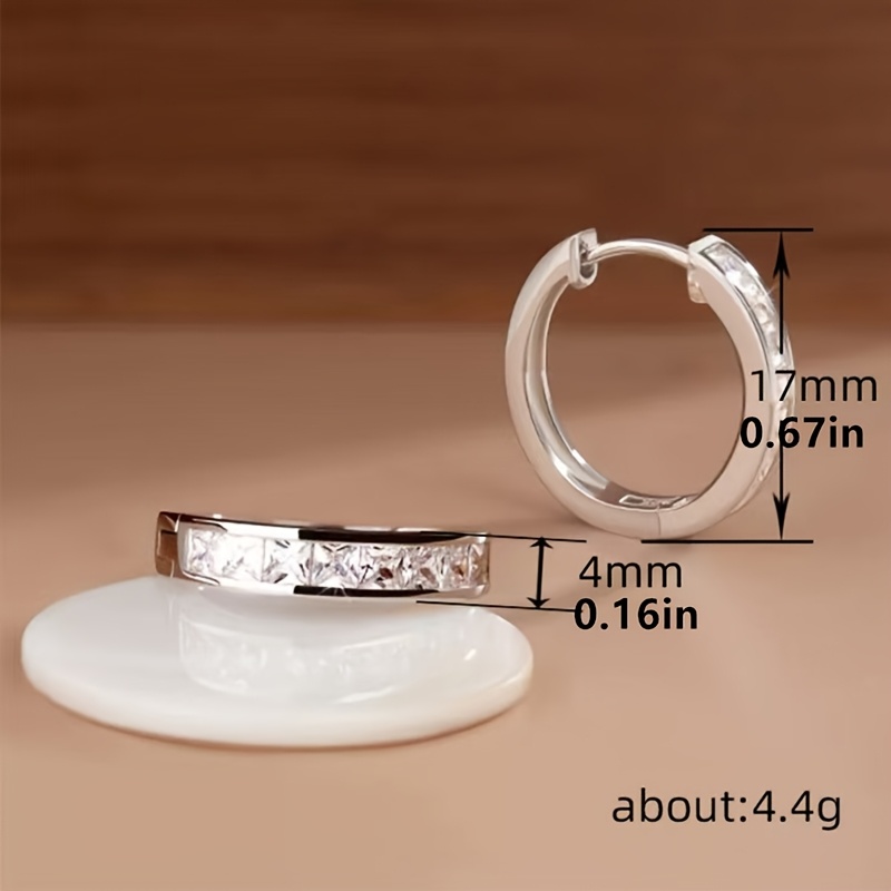 2pcs Women's Drop & Hoop Earrings Set — Stainless Steel
