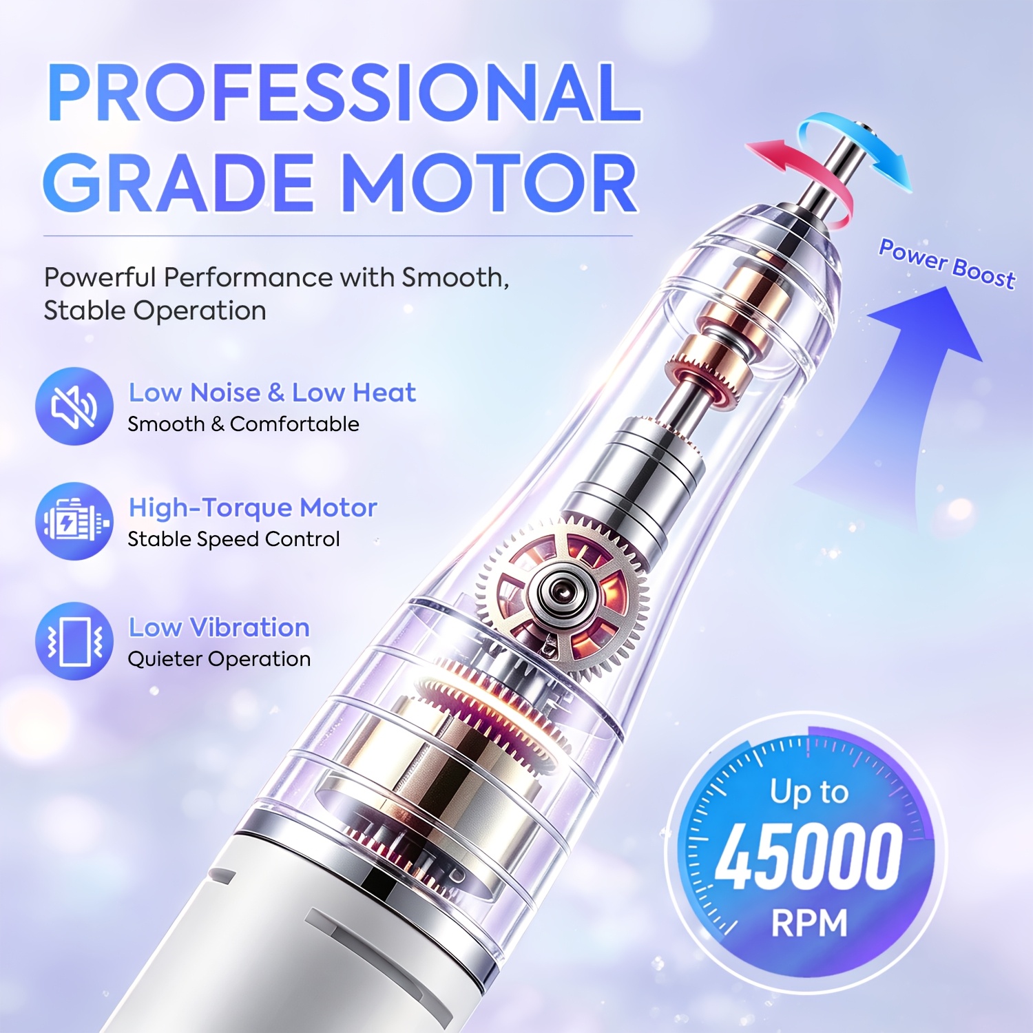 Professional Electric Nail Drill Machine with LCD Display