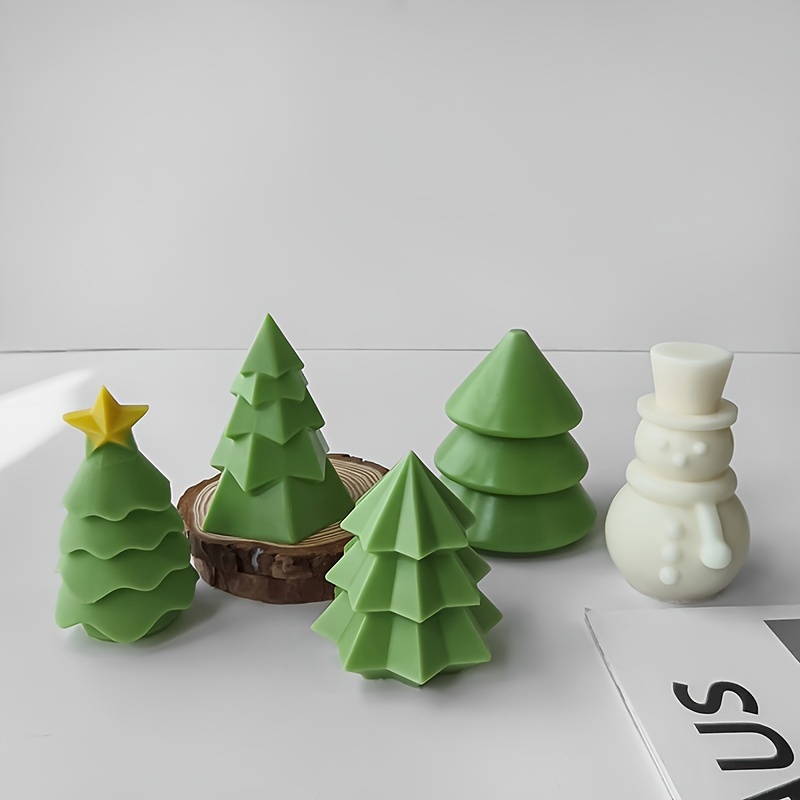 

Casting Molds For Christmas , , Epoxy , Diy , , - Christmas Tree And Snowman