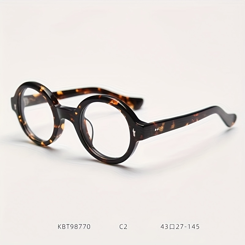 Handmade Vintage Tortoiseshell Round Frame Glasses