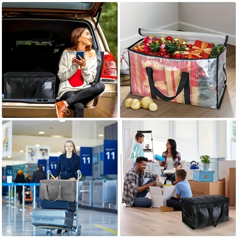 Sacs De Déménagement XXL Robustes (Lot De 3) - Alternative Aux Cartons Pour Vêtements, Couettes, Jouets - 13