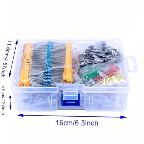 repair common sample box resistor pack electrolytic capacitor pack led transistor 3mm 5mm diode pack transistor pack ceramic