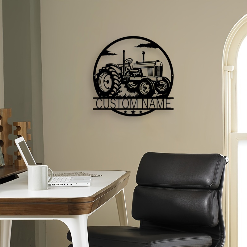 

Custom Tractor - Personalized Metal Sign For Farmhouse Decor, & Patios, Unique Gift Idea