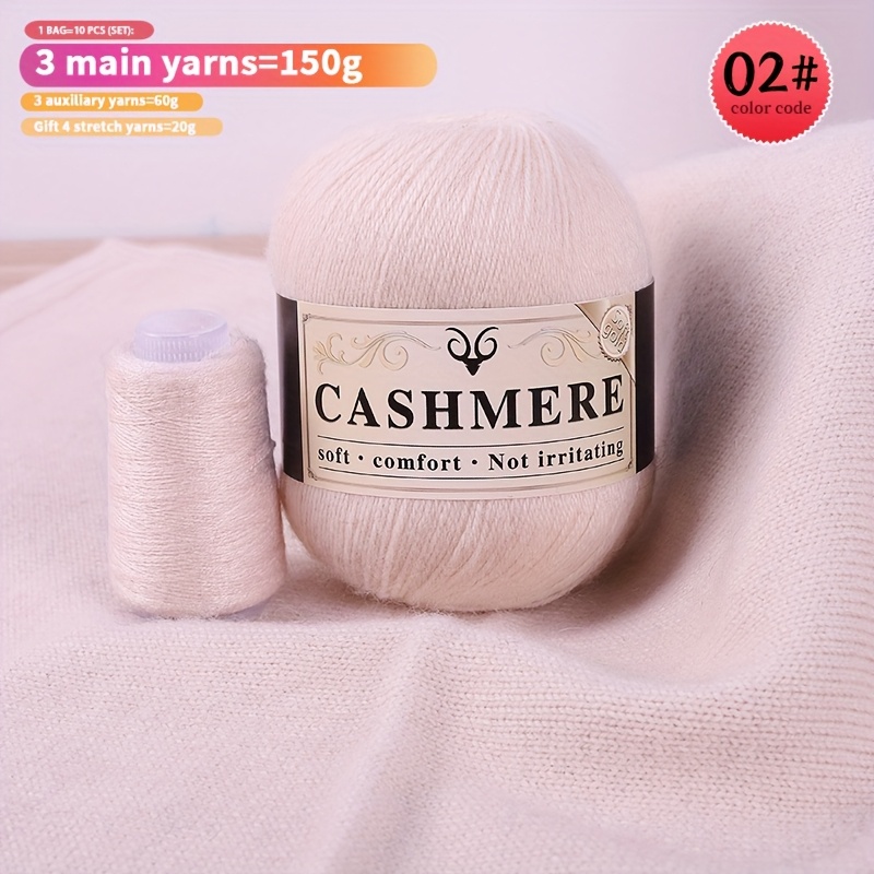 3 Strands + Partner Cashmere Yarn For Hand Knitting Cashmere Threads For Scarves, Hats, And Wool Sweaters