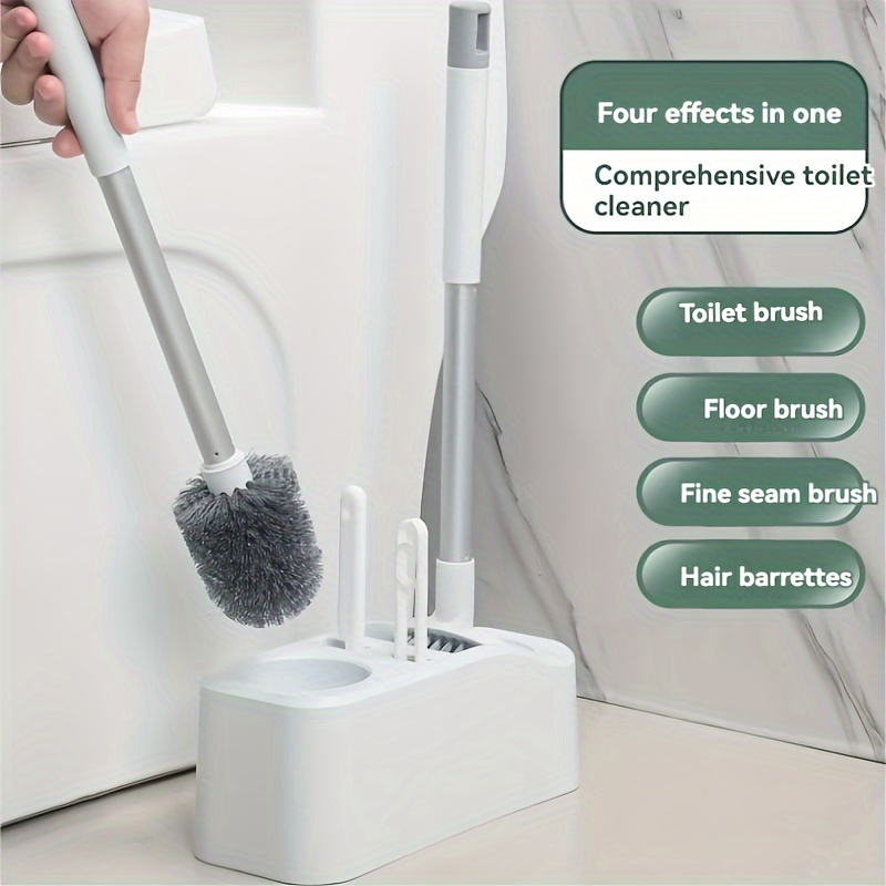 

Set - Mounted Detachable Long Bathroom Cleaning , Includes , , Grout, And Brushes, Plastic, Reusable, - Set, No Needed
