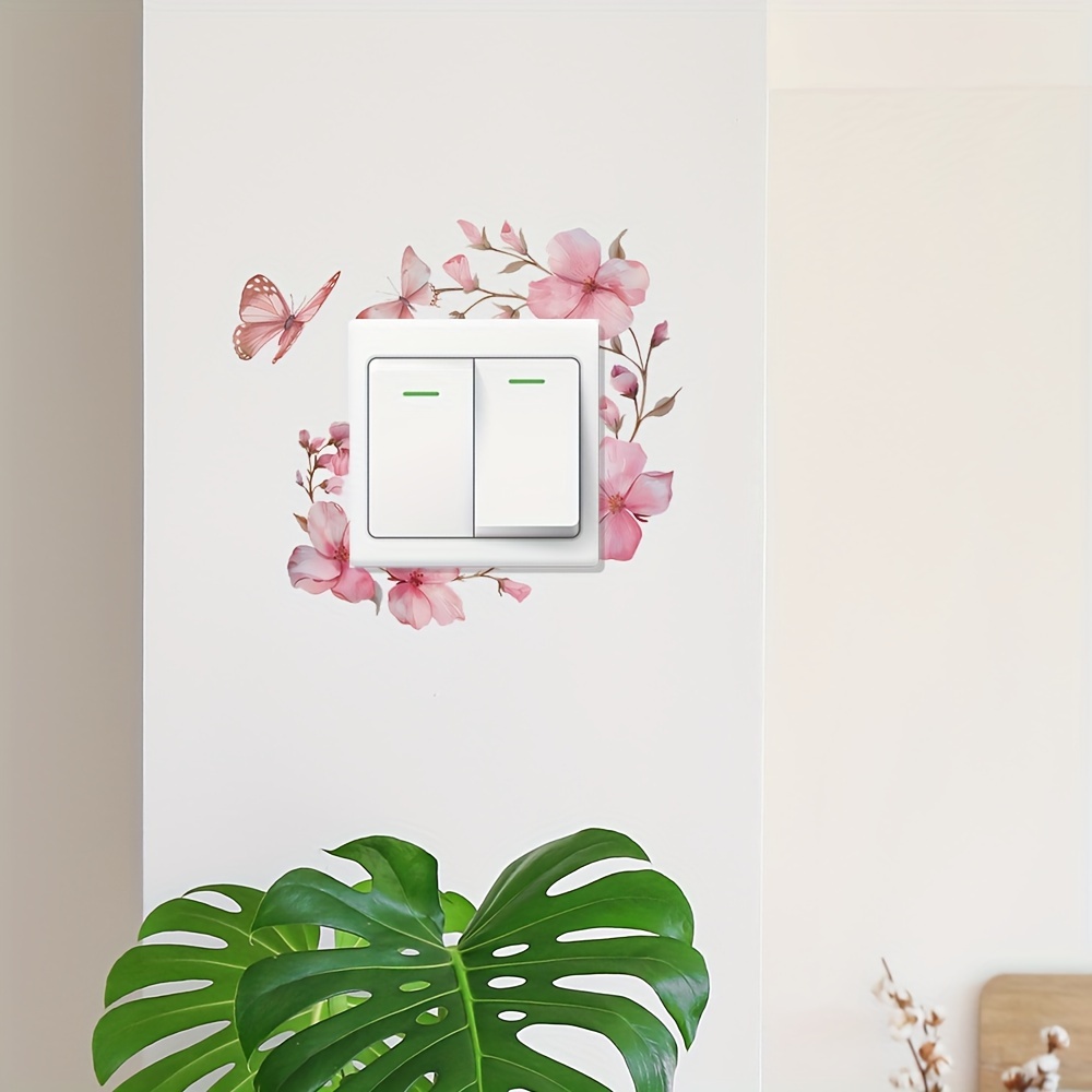 1pc Of Creative Cherry Switch Sticker, Suitable For Bedroom, Living Room, School Classroom, Teen Dormitory, And…: retailer-supplied image