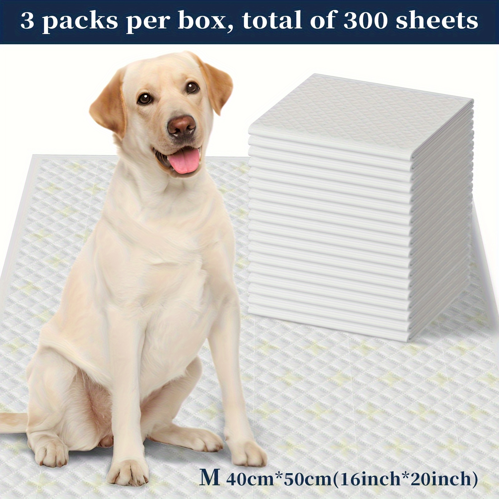 

300 Pcs - Deodorizing Pee Pads, Disposable Puppy Training Pads, Leak-proof Pee Pads, Puppy Pee Pads, Super Absorbent Pet Pads For Dogs, Cats, Rabbits, Health Monitoring Pee Pads.