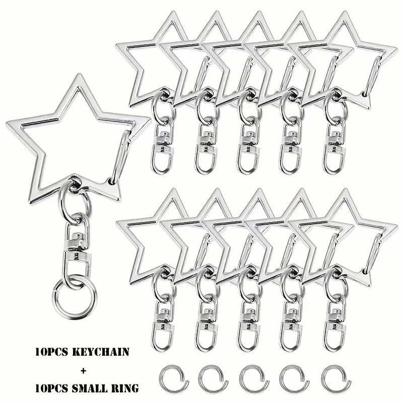 

20--shaped Keychain Clasps, Metal Key & For Diy Crafts, Keyring Accessories, - For , Housewarming, , , - Suitable For Christmas, Halloween, , New & -