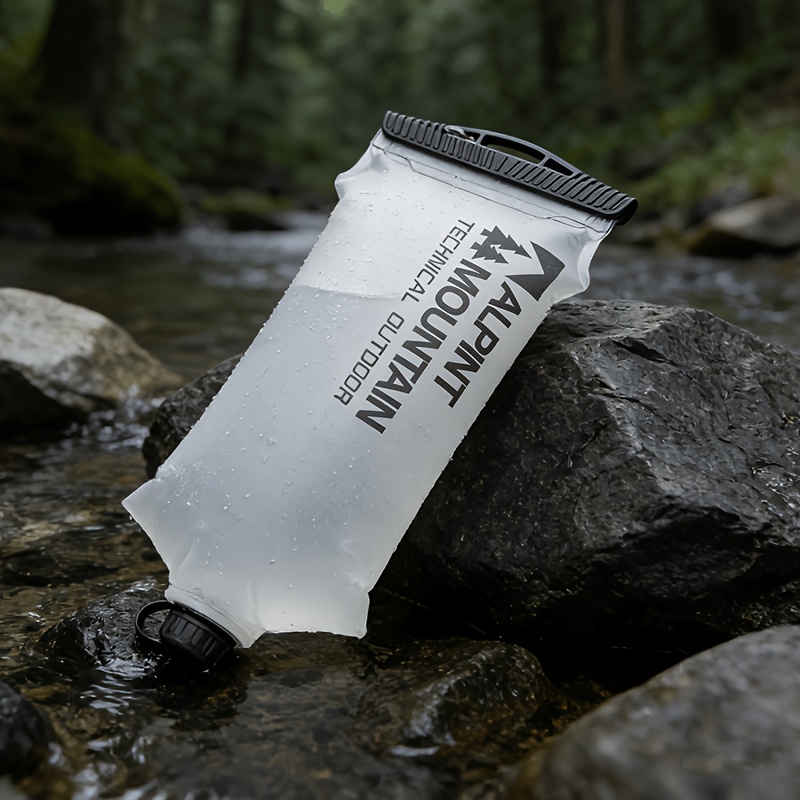 TEMU 2l Water Collection And Filtration Bag Hydration Bladder Leak-proof Durable Water Reservoir 28mm Neck Tpu Material