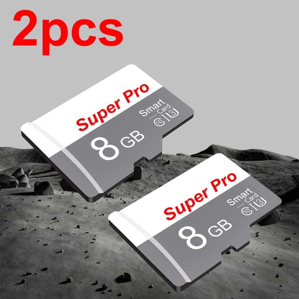 TEMU 2pcs Memory Card 8gb 4gb 2gb 1gb High Speed Flash Card 512mb 256mb 128mb 64mb A1/c10 Memory Card Tf/sd Card For Tablet/camera/mobile