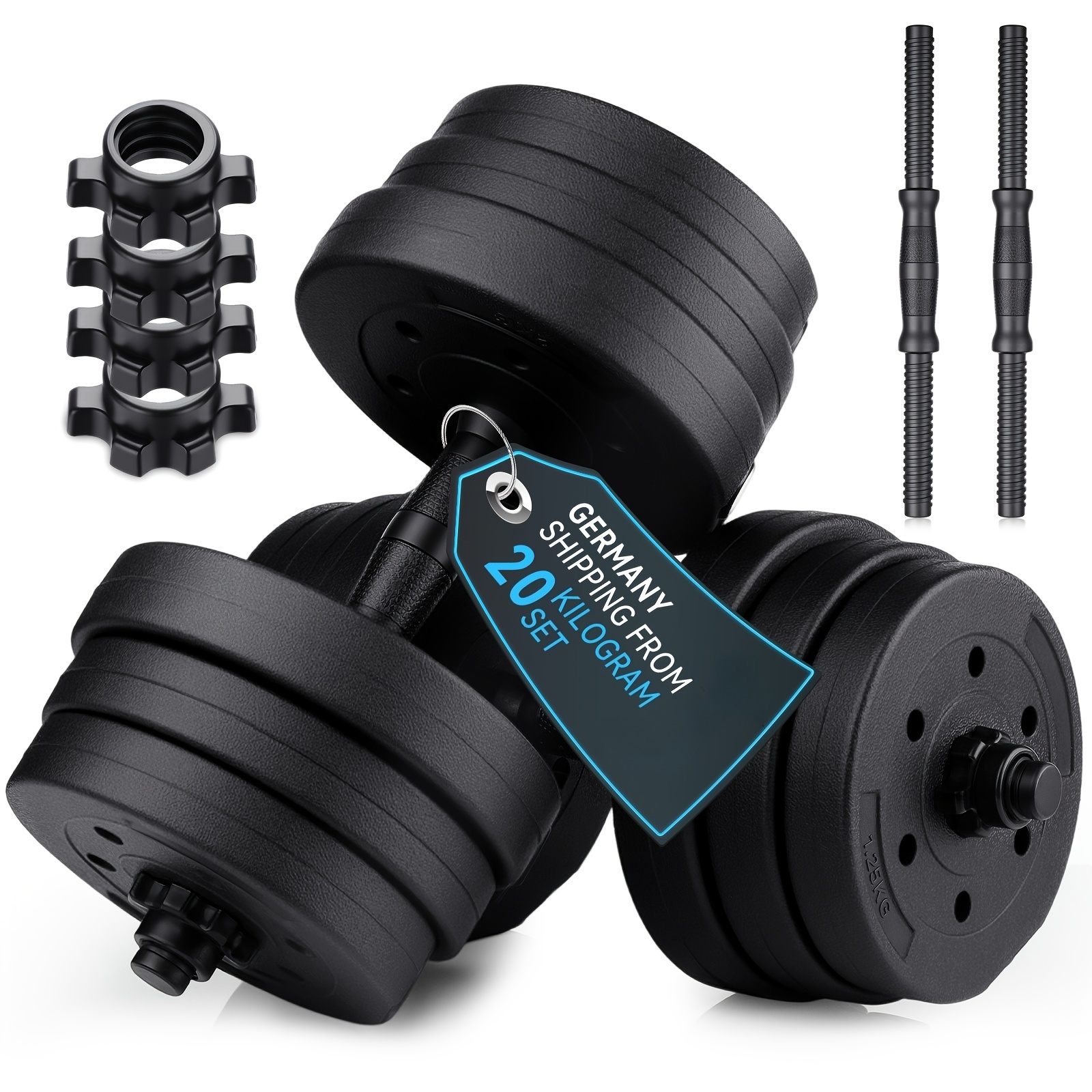 Verstelbare 2-in-1 halterset 30 kg