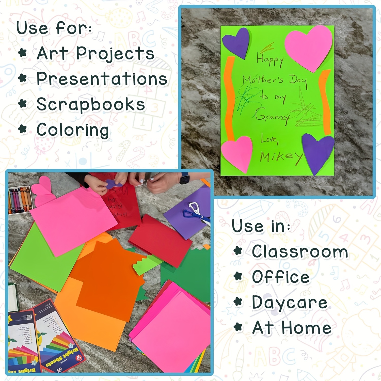 A4 Colored Cardstock 120gsm Recyclable Craft Decor Temu