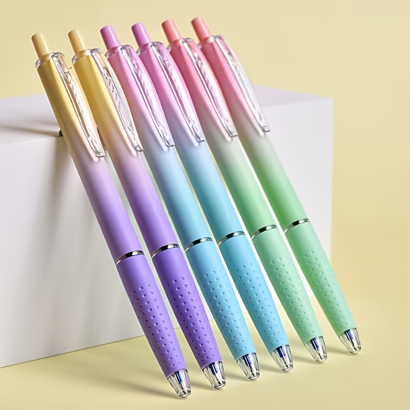 TEMU 3/6pcs 0.7mm Blue Gel Pens, Smooth And Fast Writing, Suitable For Journaling, Doodling And Painting, Ideal For Gift - Neutral Pens