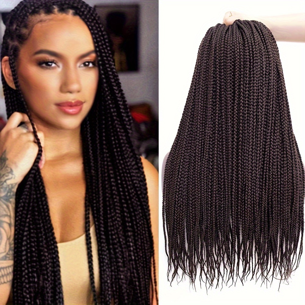 

20 Inch Black High Gloss Braid With No Drooping Sensation, Suitable For Daily Wearing Of Synthetic Women's Braids