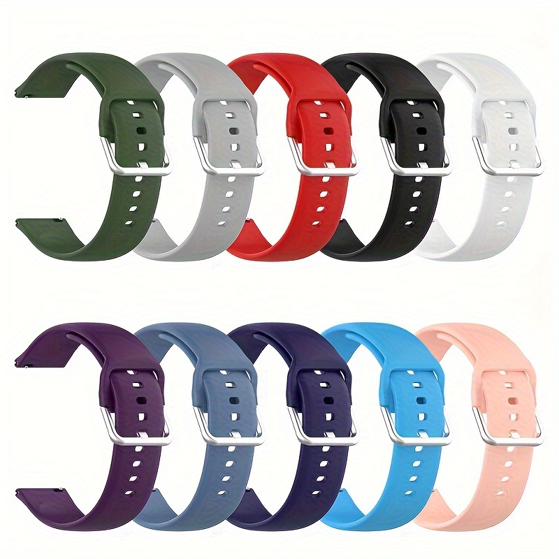 

20mm/22mm Silicone Strap Suitable For Samsung 5 4 Active Active2, /, Replacement Strap Suitable For Amazfit Gt Series
