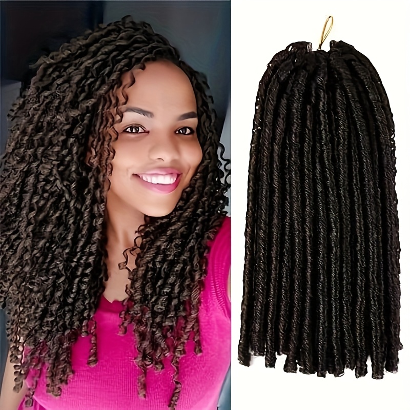 3 Packs Soft Dreads Crochet Hair Extensions - Synthetic Straight   Locs with Golden-Tone Clips, Natural Look for Women, Easy to Style &  ,   Everyday & Special Occasions, Hair Accessories, Stylish Hairpiece, Secure Clip Attachments