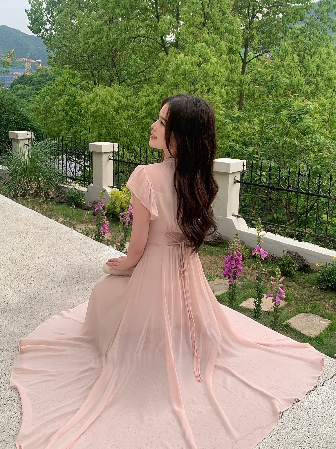 womens chiffon dress elegant exquisite - Temu Oman