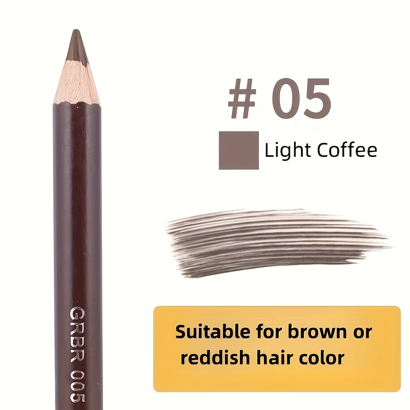 Eyeliner And Eyebrow Pencil, a Dual-Use Pen with a Brush Head, Quickly Shapes And Provides Long-Lasting Color, Ultra-Fine Natural Appearance, Waterproof And Sweat-Proof Without Fading, Available in Black, Coffee, Brown, Light Coffee, And Gray