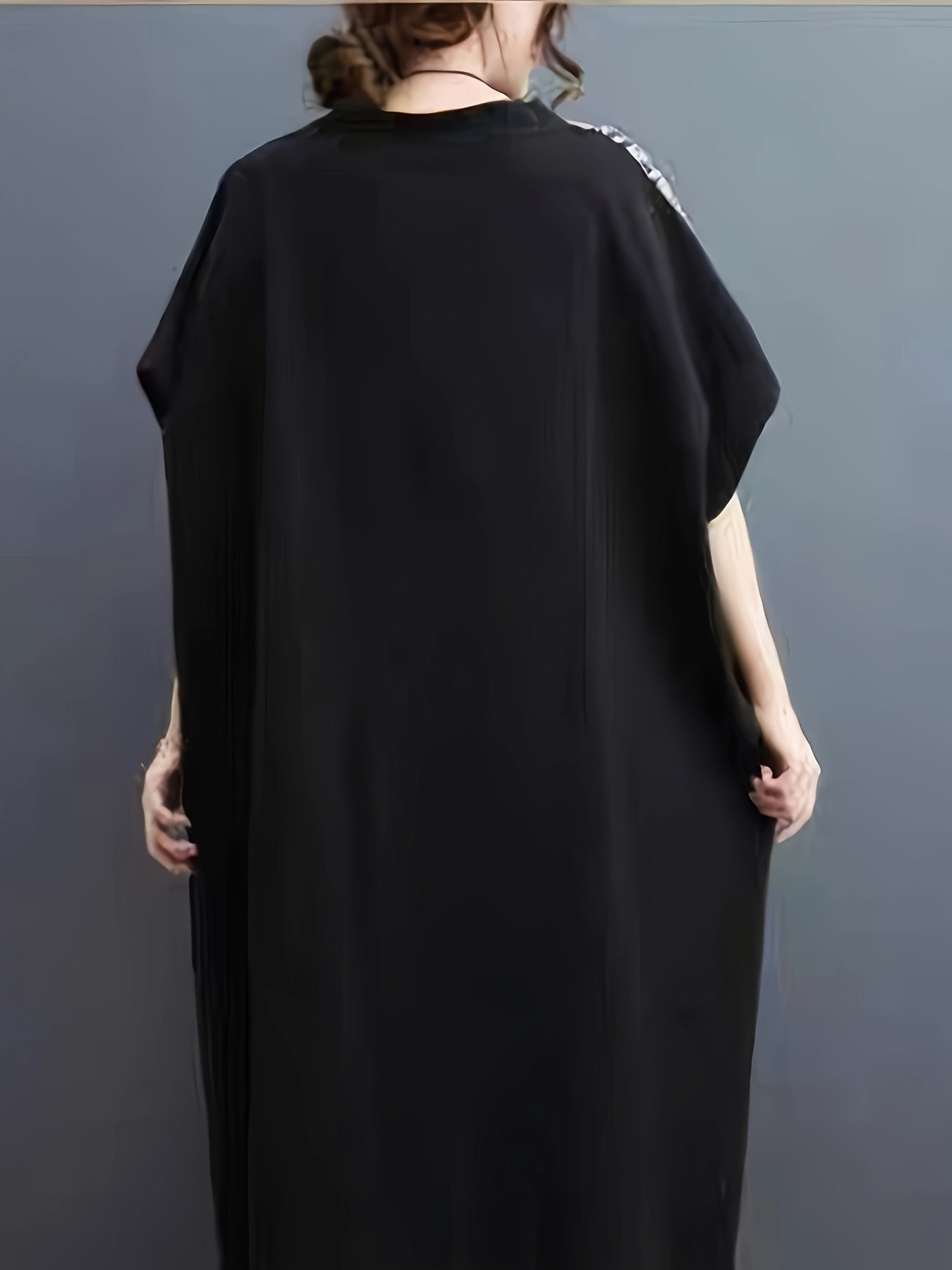 robe caftan maxi à rayures col femmes taille Temu France