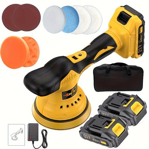lithium ion polishing machine electric cordless polishing equipment car polishing machine electric wireless car polishing lithium suitable for car beauty waxing polishing scratch removal gift