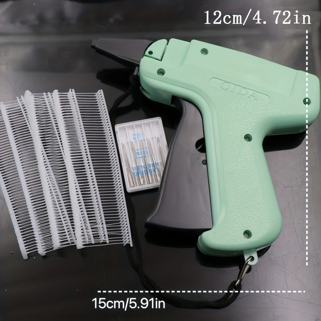 Clothes Tagging Gun,Standard Clothing Brand Label Gun Portable Garment Price Tag Gun 5 Replacement Tagging Gun Needles + 1000 Pieces 8mm Tag Gun Barbs For Clothes Socks Price Labels Hat (Purple
