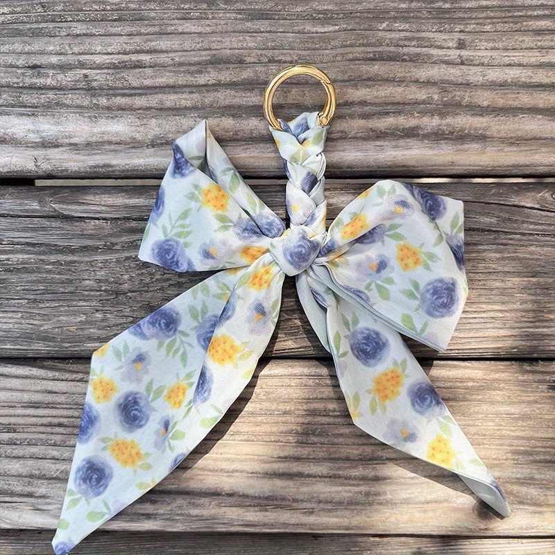 Elegant Bow Knot Keychain for Handbags and Wallets