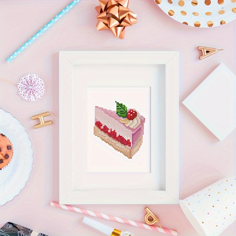 

12 Pieces, 5.9 X 7 Inches, Frameless, Dessert Mini Diamond Painting, Creative Simple Pattern Diamond Painting, Desktop Creative Mini Accessories