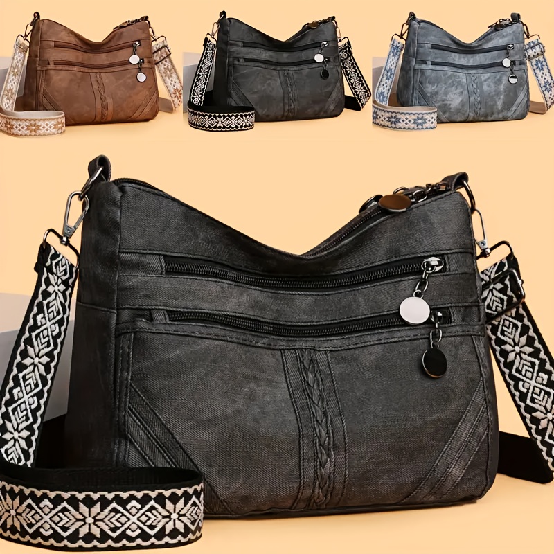 perfect lily womens adjustable wide strap crossbody bag - Temu