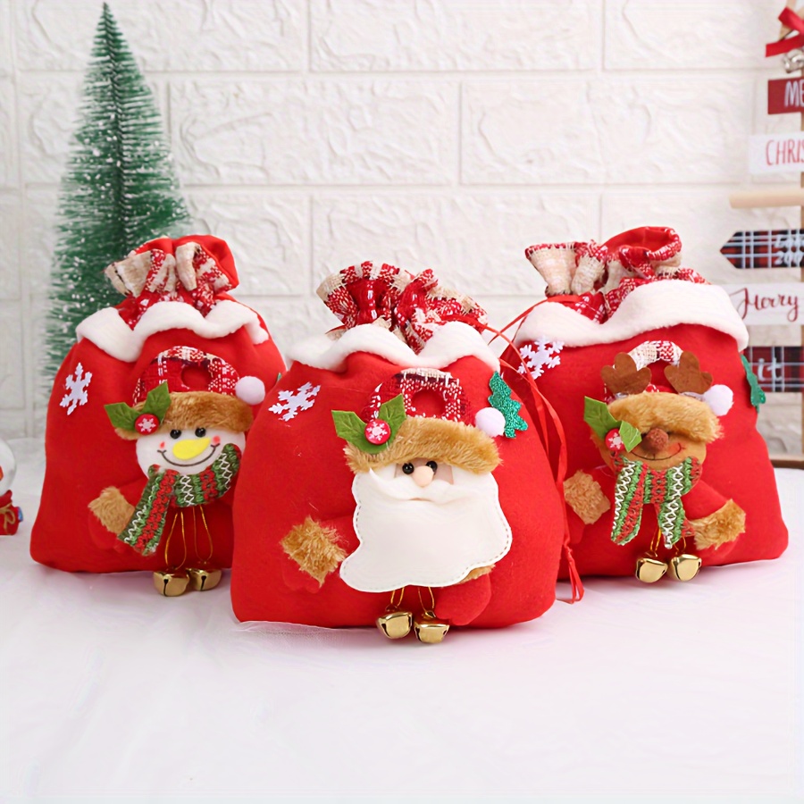 

3pcs, Christmas Bag, Bag Decoration Tote Bag, Christmas Eve Christmas Bag, Small , Bag, Christmas Decorations, Navidad, Shopping Bag, Bag, Bag, , Decor