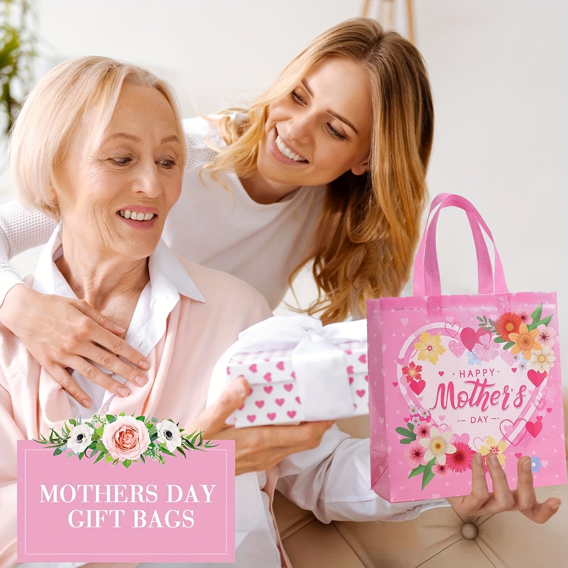 Tote Bags Mothers Day Gift Bags Bulk 6/12pcs Mother'S Day Tote