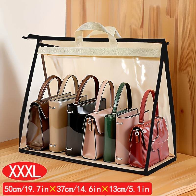 TEMU Portable Storage Pouch (featuring A Handle) - 19.7 Inches By 14.6 Inches By 5.1 Inches, Designed For Organizing Wallets, Cash, Cards, Receipts,