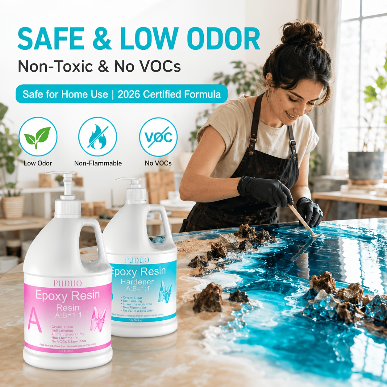 3.8L Professional Epoxy Resin Kit for Crafting