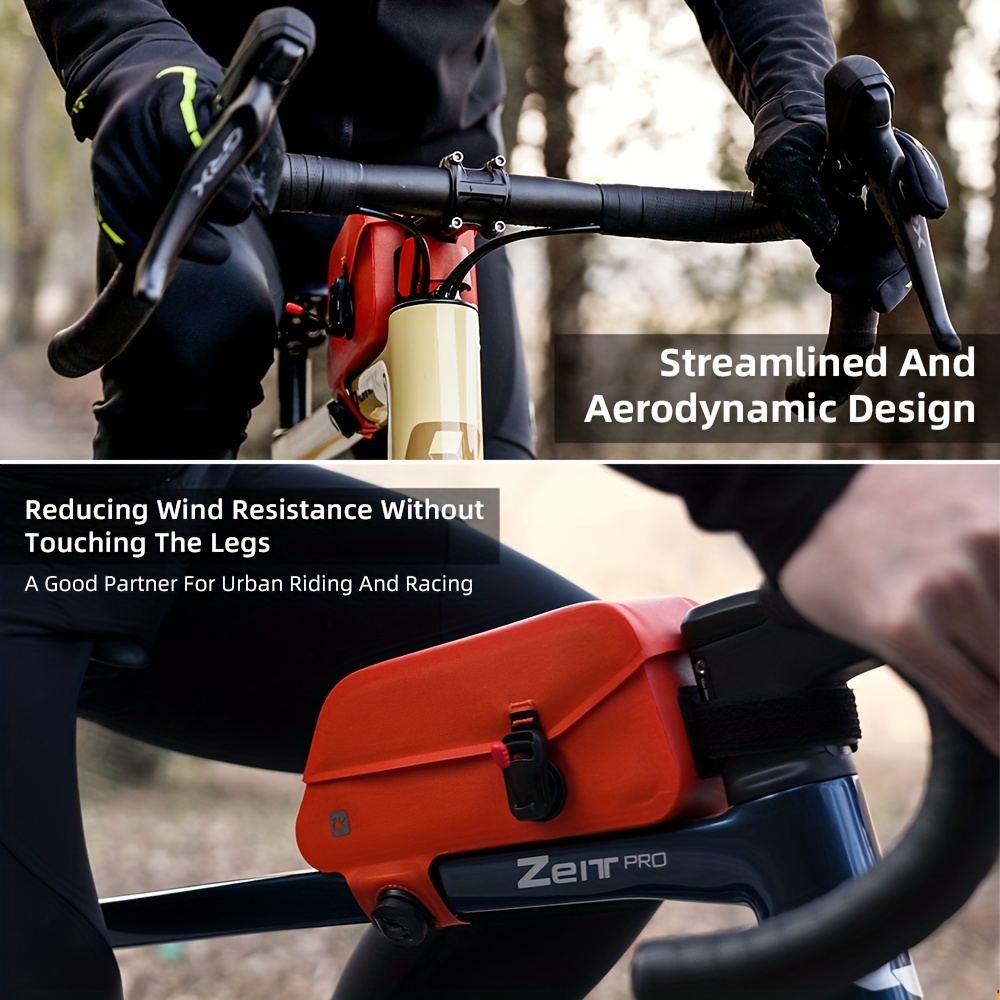 zeitpro adjustable strap bike top tube bag quick release - Temu