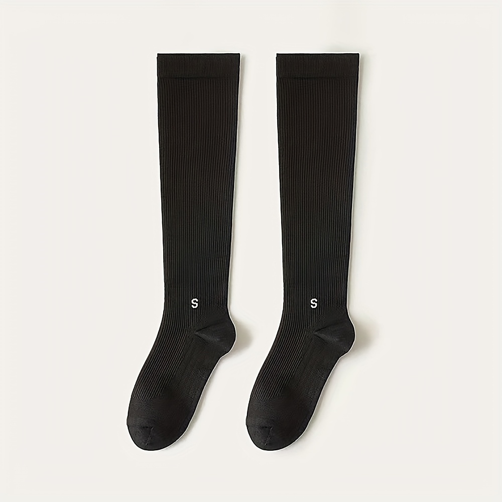 TEMU Calze sportive a compressione professionali estive 2026 da donna - Calze da allenamento al ginocchio ad elasticit� e antiscivolo - Compressione