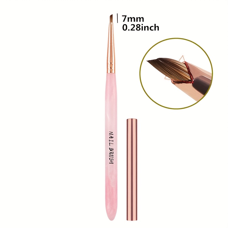 8-teiliges Nagelpinsel-Set – Acryl-Bürsten Mit Blütenblattmuster, Für Farbverlauf & Design – Ideal Für Nailart