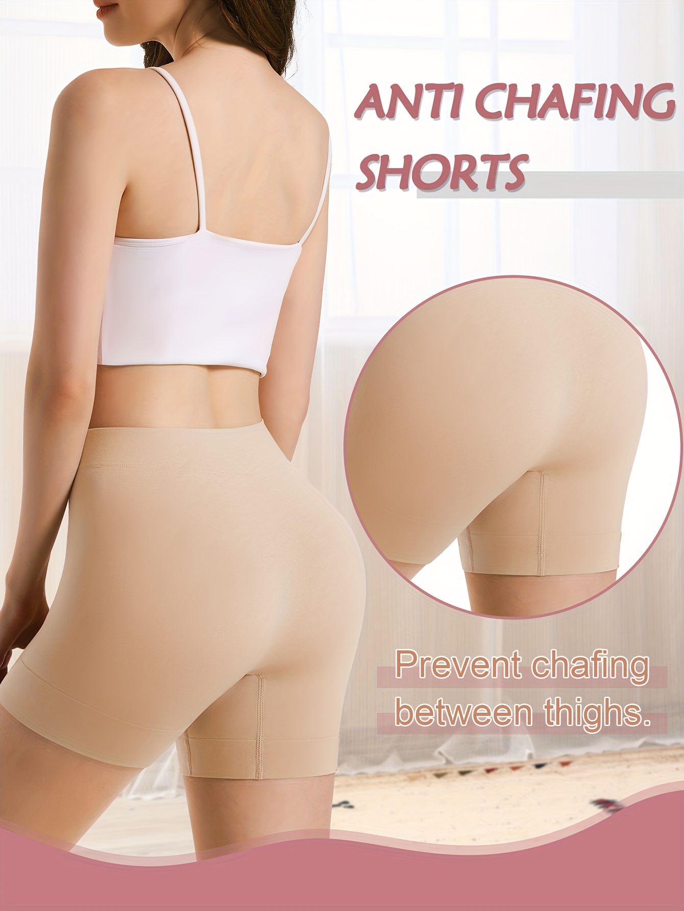 conjunto bragas sin costuras mujer antifricción shorts Temu