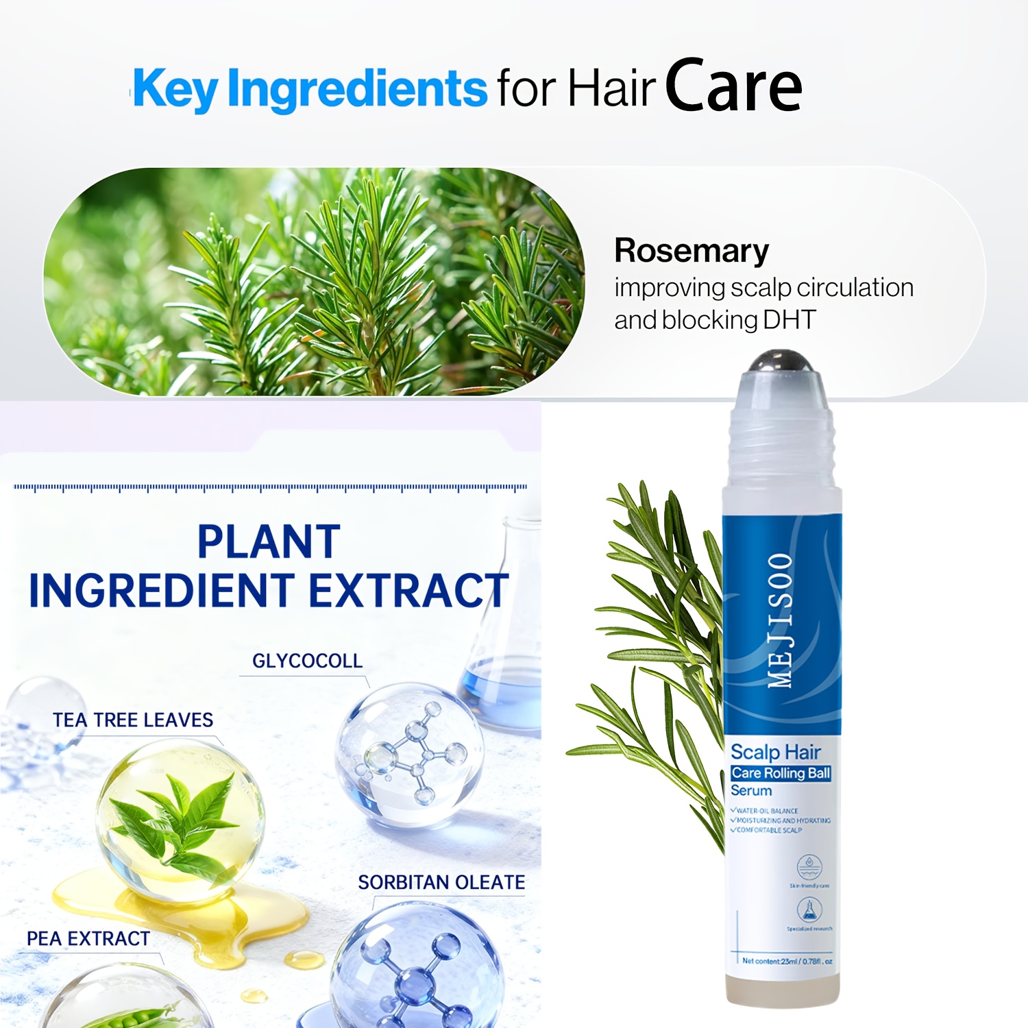 Hair Rollerball Essential Oil 23Ml