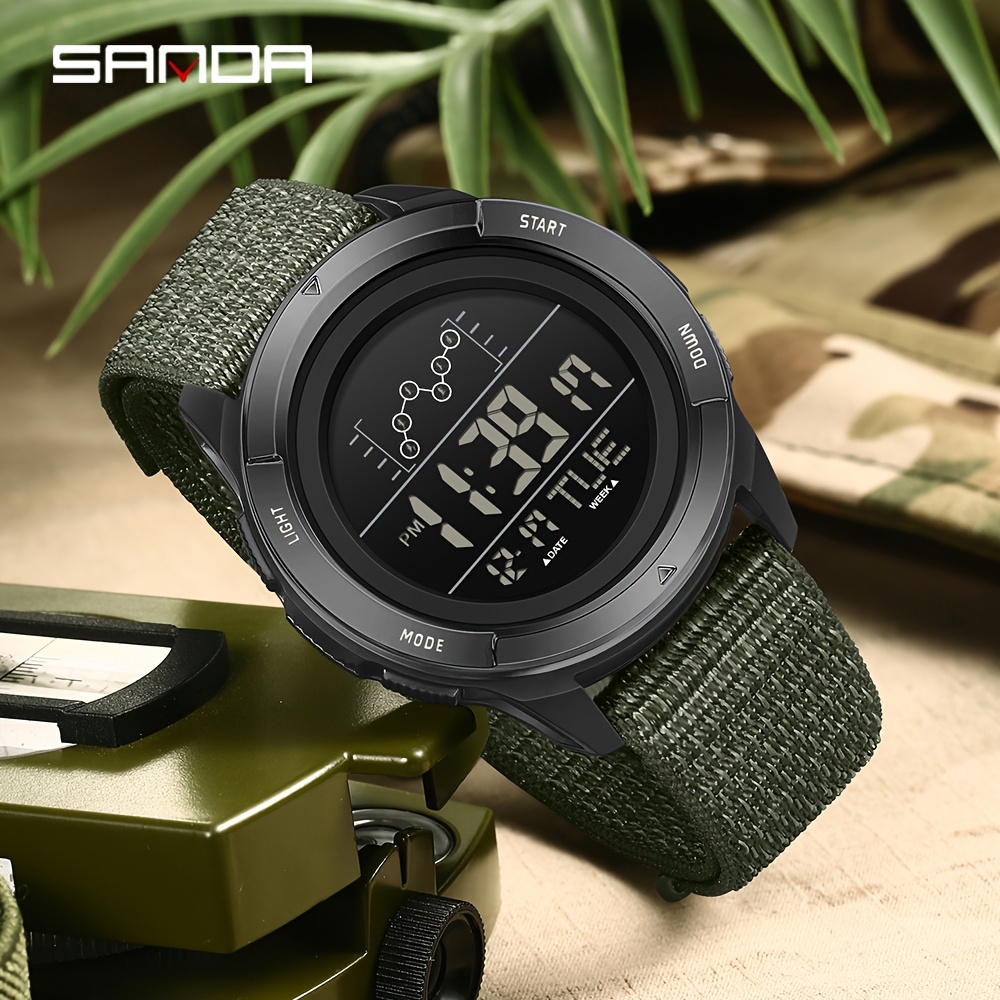 Reloj Deportivo para Hombre SANDA - Elegante Carcasa de Aleación de Zinc - Imagen 1