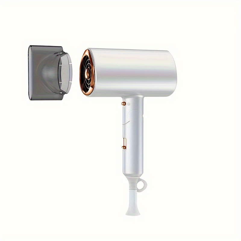 

3-speed Compact Folding Hair Dryer With Negative Ion Technology, Heat And Cold Settings - Perfect For Travel And Home Use, Lightweight And Easy To Store