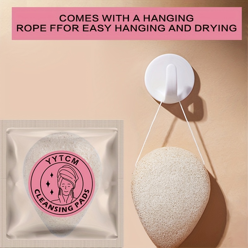 Burete Facial din Sâmburi de Nuc și Konjac, Burete Natural pentru Curățare, Instrument Moale pentru Îndepărtarea Machiajului și Curățarea Feței, 1 bucată
