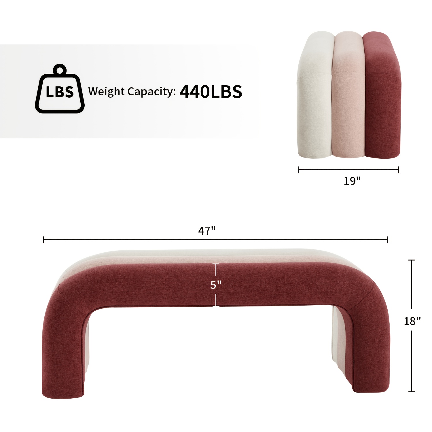 Curved Gradient Stool