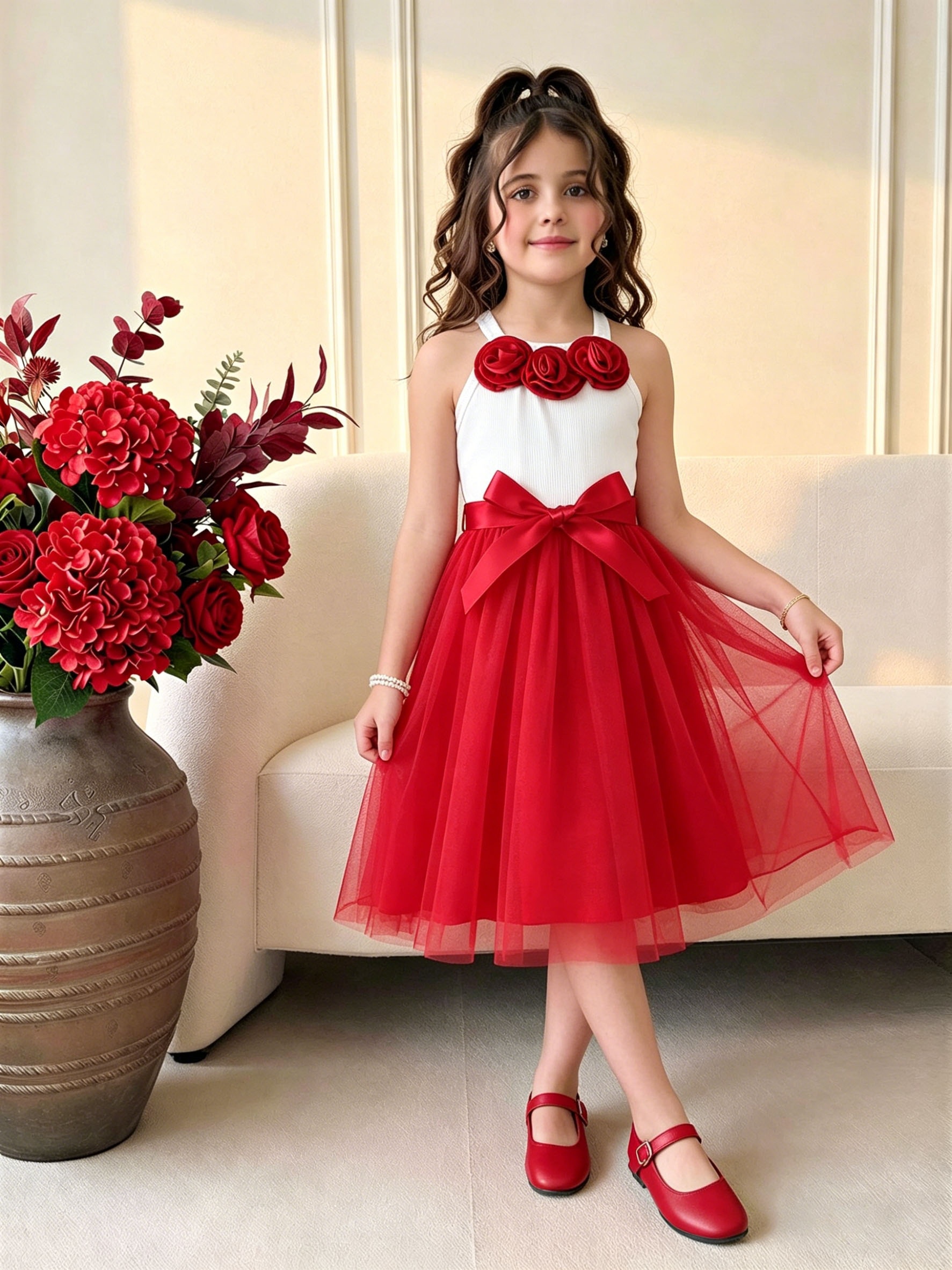 red dress girl sold on Temu United States