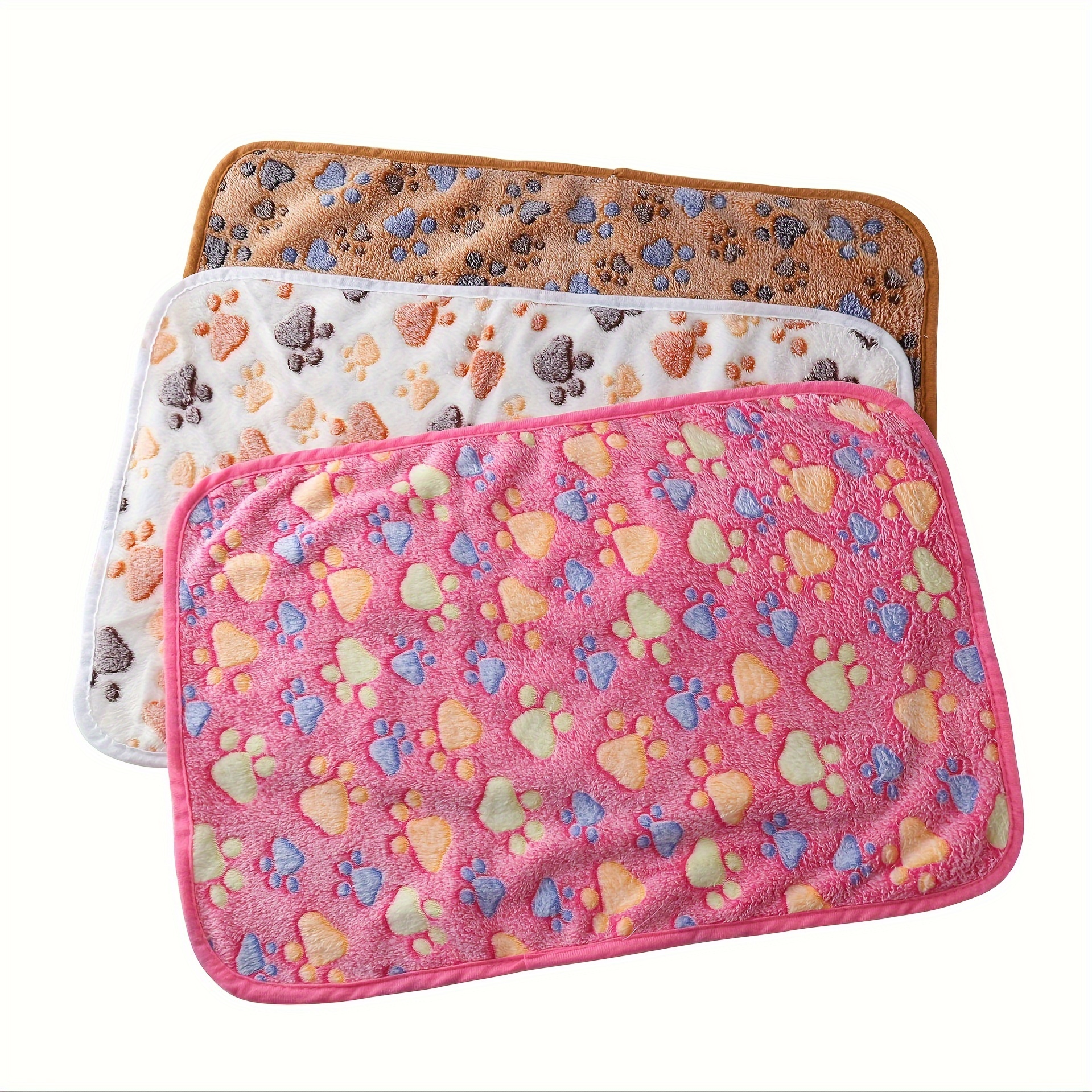 3pcs waterproof small pet blankets washable guinea pig fleece cage liners soft super absorbent bedding mats for hamster rabbit chinchilla cage accessories 2