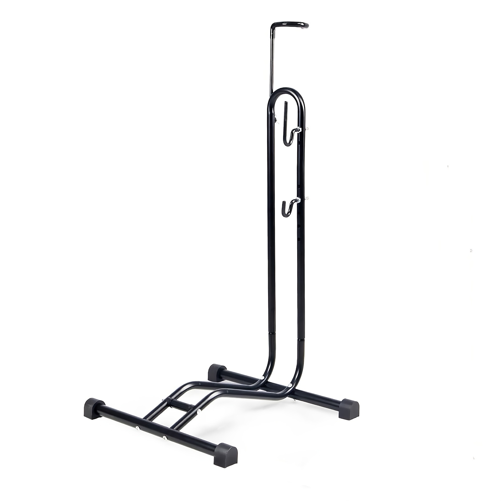 

3 In 1 Bike Floor Stand Freestanding Upright Bicycle Parking Storage Rack Space Saver Suitable For Mountain Bike, Road Bike, For Bicycle With Wheel Diameter Max 27.5 Inches