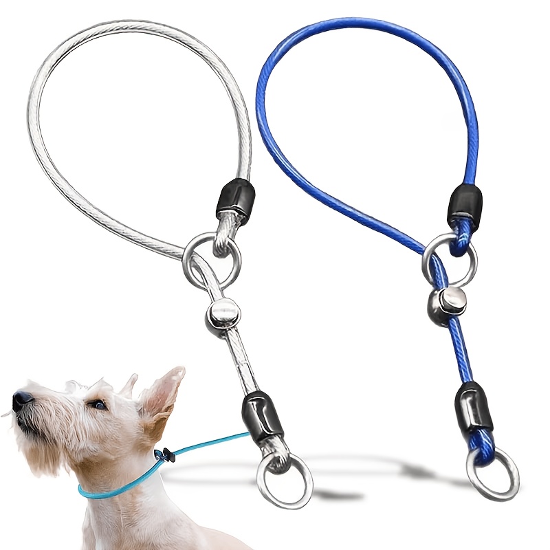 Dog Training Leash with Adjustable Metal P-Collar, Anti-Pull Design