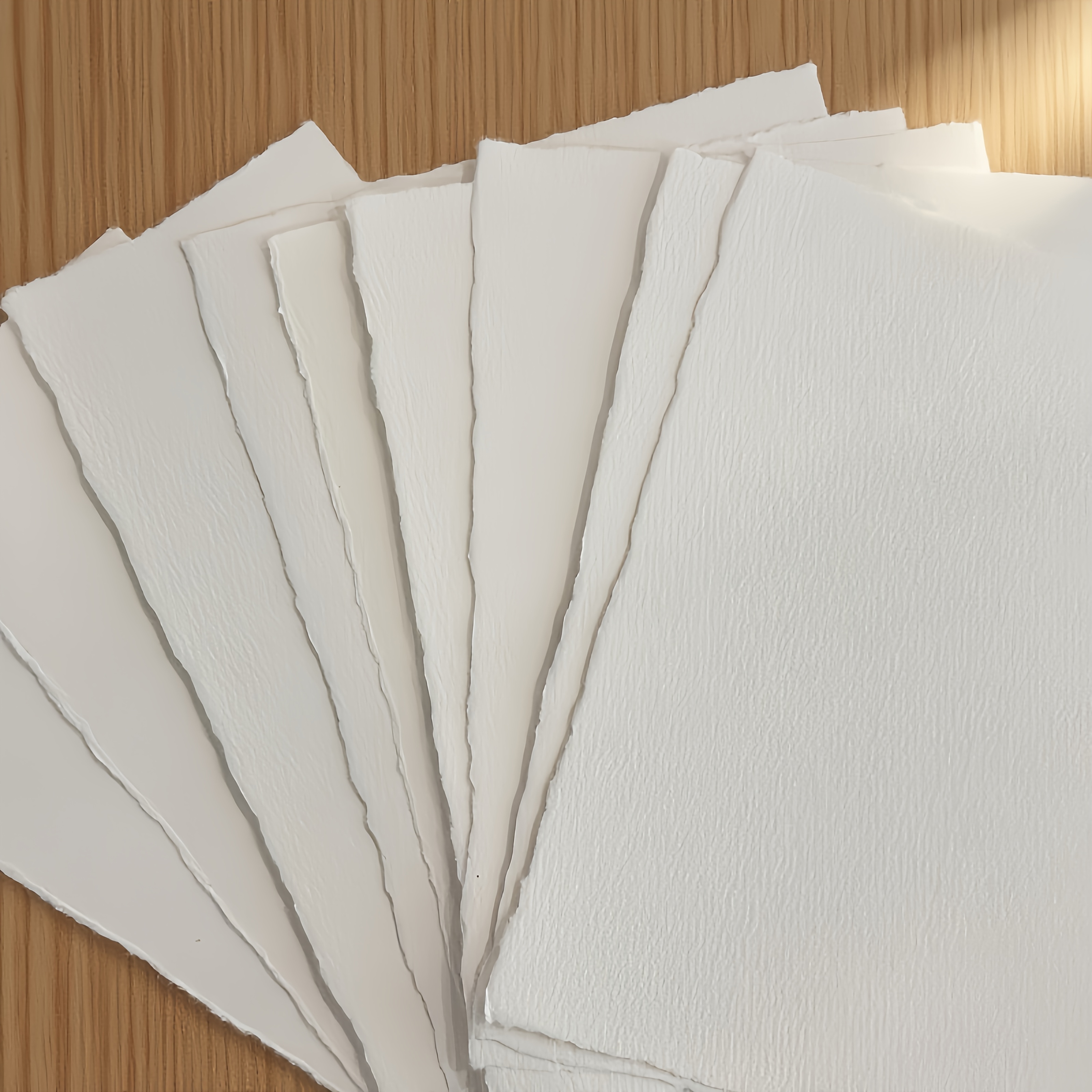 TEMU 10 Sheets Handmade Texture Watercolor Paper - Heavyweight 300gsm , Suitable For Painting, Sketching, Scrapbooking, Wedding Decor - For Artists,
