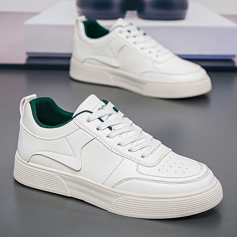 Alternative view of Zapatos Blancos de Suela Gruesa para Hombre, Talla Grande - Nueva Colección